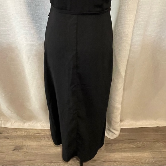 Abercrombie & Fitch Maxi Wrap Dress Women Sleeveless Black Sz XS - Picture 6 of 9